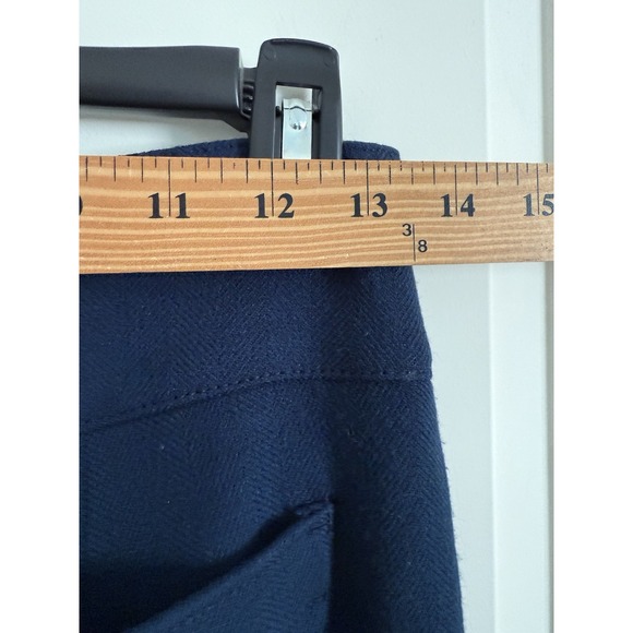 Maeve Magda Tapered Pants Anthropologie Navy Blue Ankle Size 0 - Picture 9 of 12